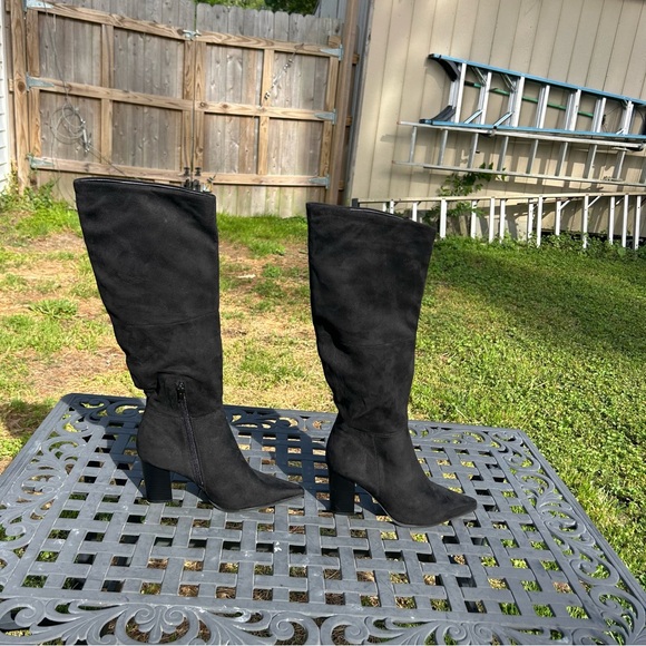 Olivia Miller Women's Sabrina Pointy‎ Toe Tall Dress Boots in black size 11 - Picture 1 of 9